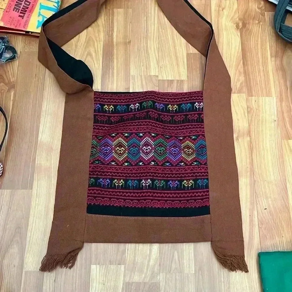 Akha Shoulder Bag Boho Hill Tribe Textile Hippie Style - Picture 1 of 4